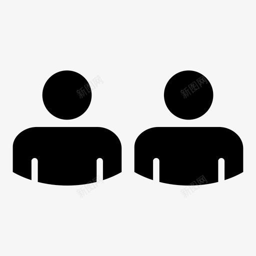 人物头像群组图标svg_新图网 https://ixintu.com 人物 人物图标 团队 头像 用户 男性 群组