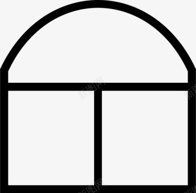 窗户通风结构图标图标