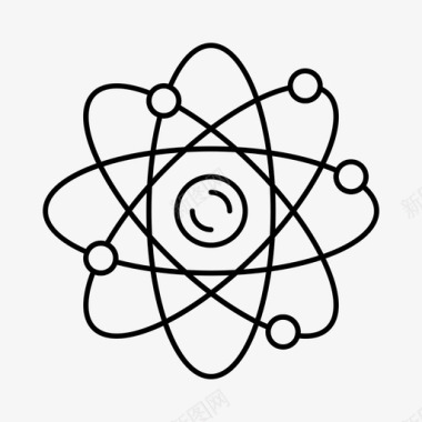 原子能分子核图标图标