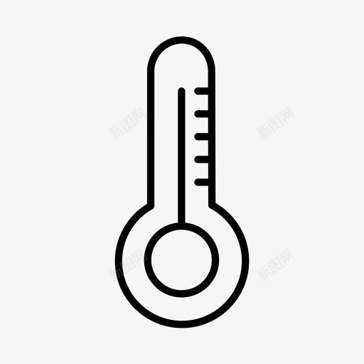 温度电子商务热图标svg_新图网 https://ixintu.com 天气 天气应用程序 温度 温度计 热 电子商务