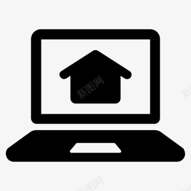 房屋租赁房屋贷款笔记本电脑图标图标