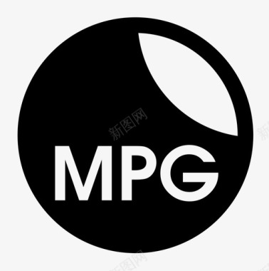 mpg文件扩展名svg图标图标