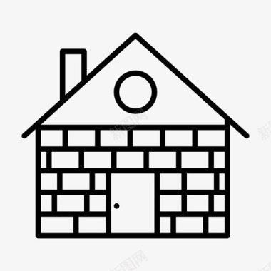 别墅建筑物住宅图标图标