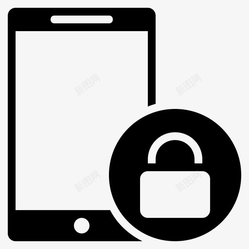 安全小工具锁定电话移动电话图标svg_新图网 https://ixintu.com 安全小工具 安全设备 移动安全 移动电话 锁定电话