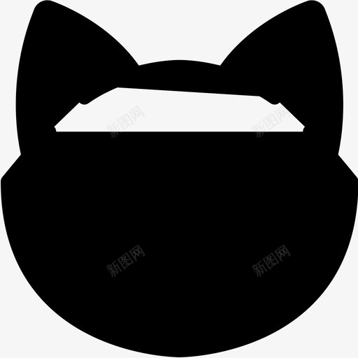 悲伤猫表情图标svg_新图网 https://ixintu.com 悲伤 情绪 感觉 猫 猫表情线 表情