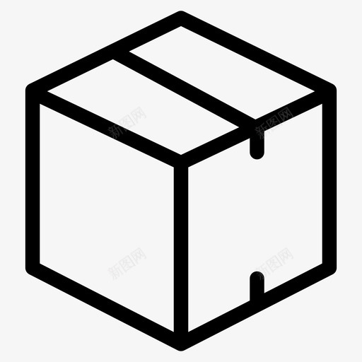 包装箱子纸箱图标svg_新图网 https://ixintu.com 包装 容器 箱子 纸箱