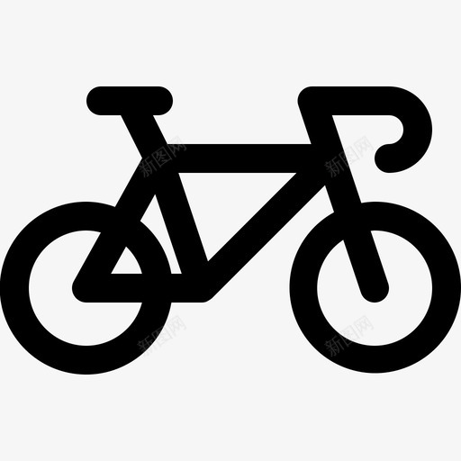 自行车踏板驱动比赛图标svg_新图网 https://ixintu.com 交通实心图标 比赛 自行车 踏板驱动 骑行