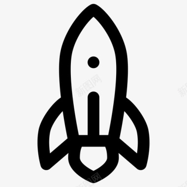 火箭宇宙飞船技术图标图标