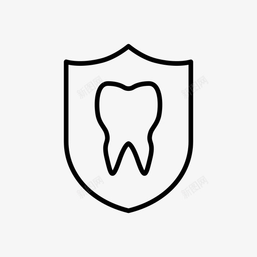 牙齿保护牙科牙医图标svg_新图网 https://ixintu.com 医疗 牙医 牙科 牙齿保护