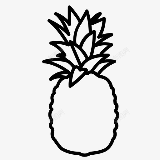 菠萝水果菠萝汁图标svg_新图网 https://ixintu.com 水果 热带水果 菠萝 菠萝汁