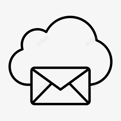 在线电子邮件信封收件箱图标svg_新图网 https://ixintu.com 信封 在线电子邮件 收件箱 邮件