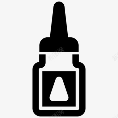 鼻喷雾剂药物医疗设备图标图标