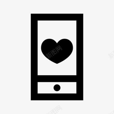 爱情短信电话浪漫图标图标