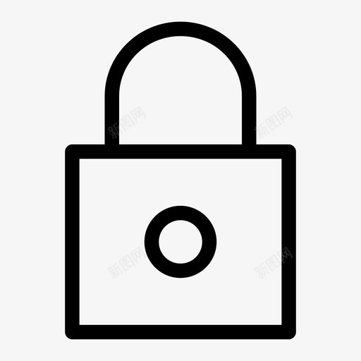 锁孔钥匙图标svg_新图网 https://ixintu.com 孔 安全 挂锁 通用用户界面介质 钥匙 锁