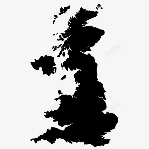 英国国家欧洲图标svg_新图网 https://ixintu.com 国家 地图 地理 欧洲 英国 西方国家