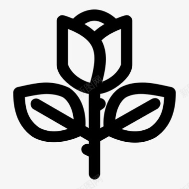 鲜花生日花束图标图标