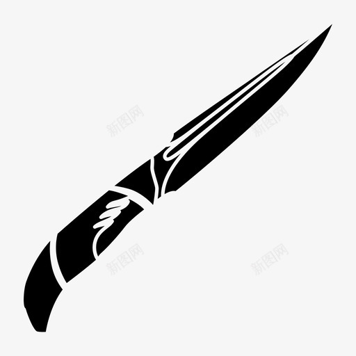 定型刀刀武器图标svg_新图网 https://ixintu.com 刀 定型刀 武器