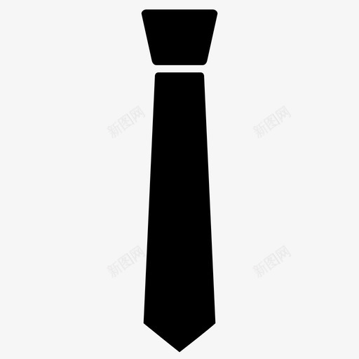 领带商务正式图标svg_新图网 https://ixintu.com 专业 商务 工作 正式 领带