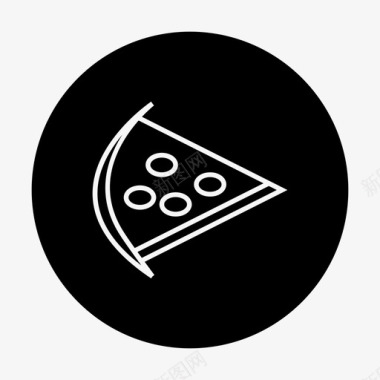 披萨美味快餐图标图标