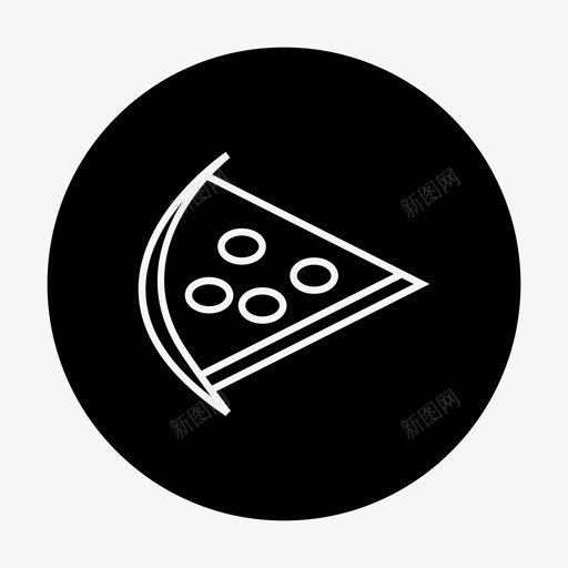 披萨美味快餐图标svg_新图网 https://ixintu.com 快餐 披萨 美味 美食圈