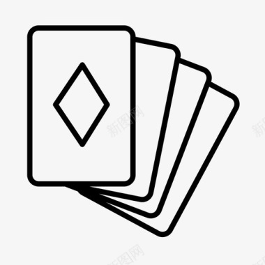 卡片娱乐游戏图标图标