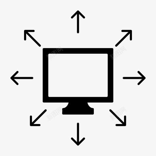 lcd显示器屏幕图标svg_新图网 https://ixintu.com lcd 屏幕 技术 显示器 网页搜索引擎优化字形图标