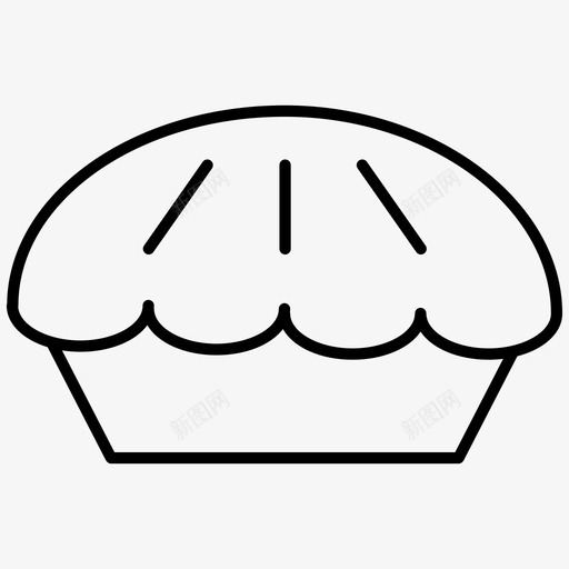 派蛋糕食物图标svg_新图网 https://ixintu.com 派 蛋糕 食物
