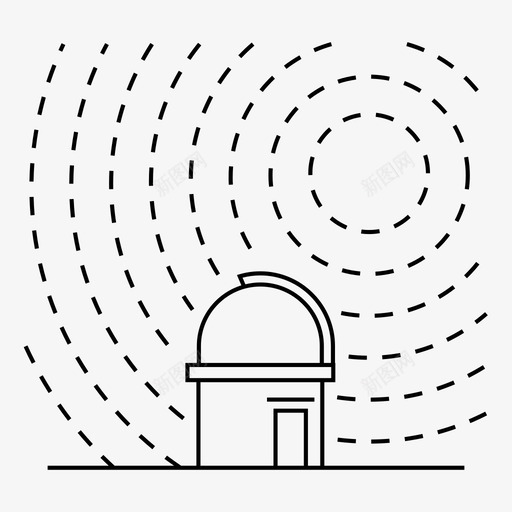 太空观测天文发现图标svg_新图网 https://ixintu.com 发现 天文 太空 太空观测 宇宙飞船科学 望远镜