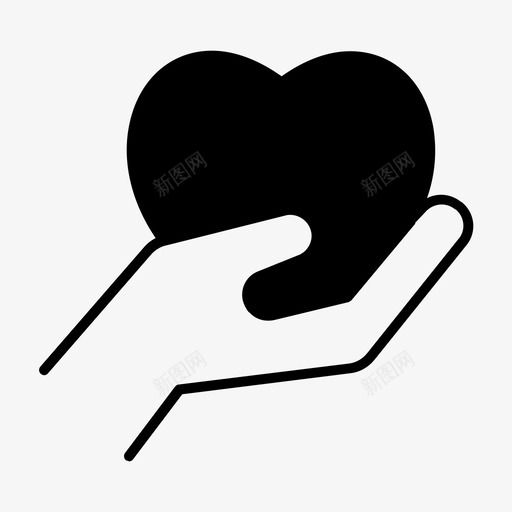 护理保健心脏图标svg_新图网 https://ixintu.com 保健 心脏 护理