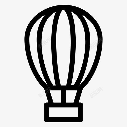 空中气球娱乐开发图标svg_新图网 https://ixintu.com 娱乐 开发 开发用户界面线图标 旅游 空中气球 网页设计 运输