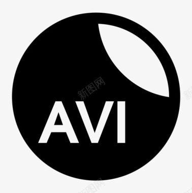 avi文件扩展名svg图标图标