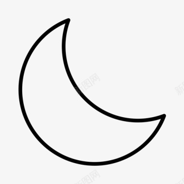 月亮电子商务夜晚图标图标