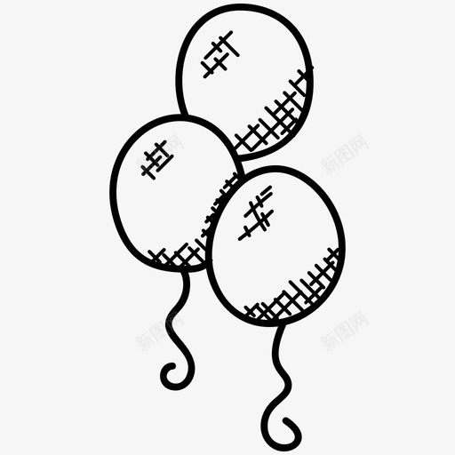 采购产品气球生日气球装饰图标svg_新图网 https://ixintu.com 庆祝和聚会 生日气球 聚会气球 聚会装饰 装饰 采购产品气球