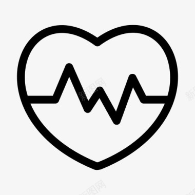医疗护理心跳图标图标
