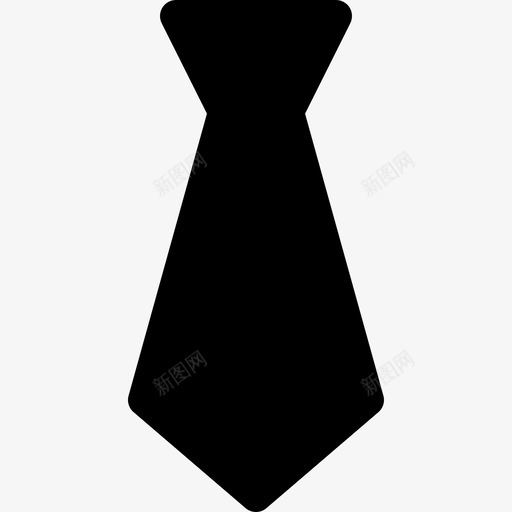 领带着装规范结图标svg_新图网 https://ixintu.com 制服 商务和金融实心图标 着装规范 结 领带