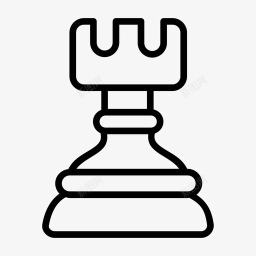 车象棋游戏图标svg_新图网 https://ixintu.com 游戏 象棋 车
