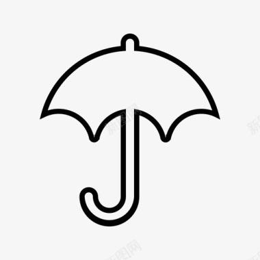 伞衣服时尚图标图标