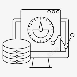 velocityvelocity数据库监视器图标高清图片