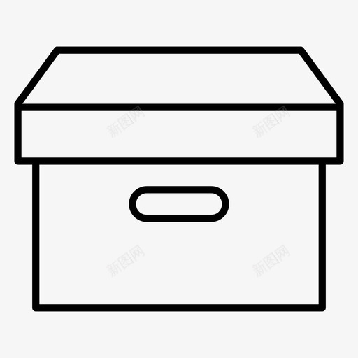 文件箱子集装箱图标svg_新图网 https://ixintu.com 包装 文件 箱子 装运 集装箱