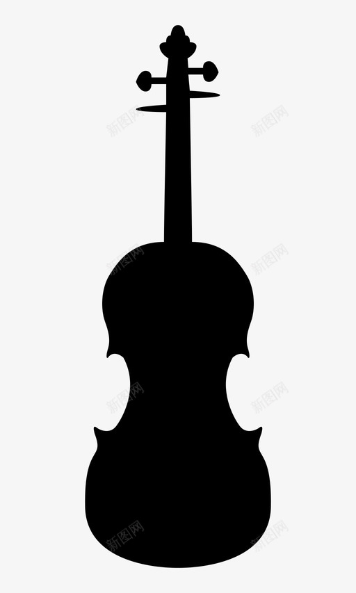 小提琴古典音乐乐器图标svg_新图网 https://ixintu.com 乐器 古典音乐 小提琴 弦乐 音乐