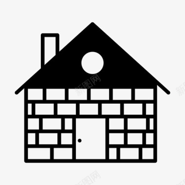 别墅建筑物住宅图标图标