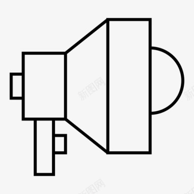 扬声器扩音器聚会图标图标