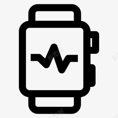 智能手机应用程序健康图标图标