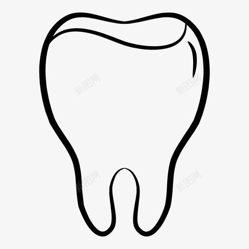 牙齿臼齿人体器官图标svg_新图网 https://ixintu.com 人体器官 牙齿 臼齿