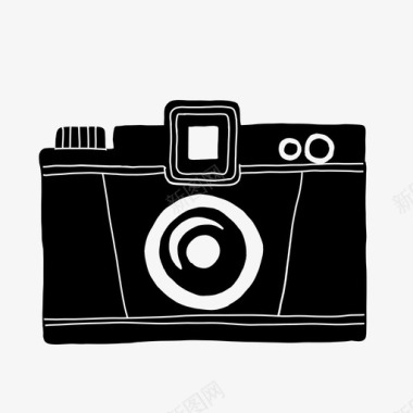 复古相机老派摄影图标图标