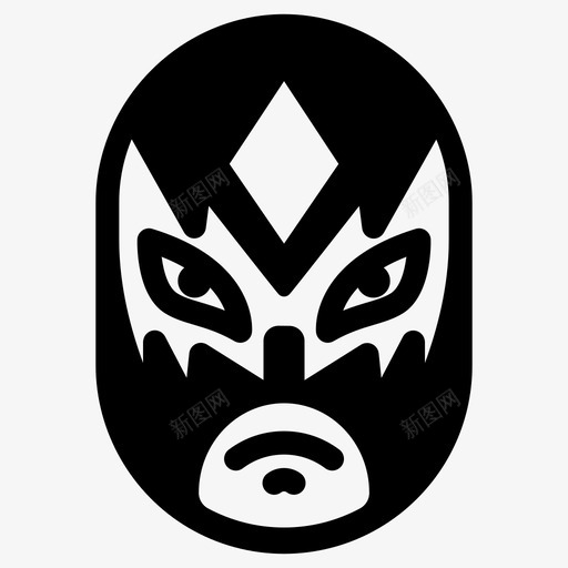 摔跤手格斗卢卡多图标svg_新图网 https://ixintu.com 卢卡多 墨西哥 摔跤 摔跤手 格斗