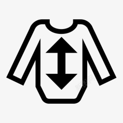 婴儿尺码婴儿连体衣衣服商店图标高清图片