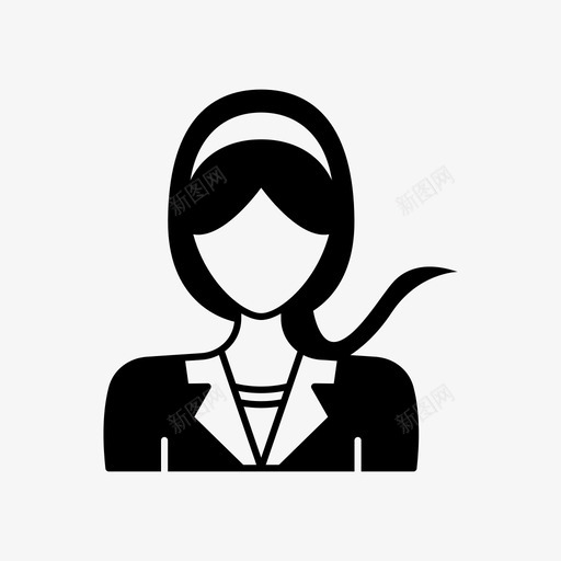 头巾女孩头像女性图标svg_新图网 https://ixintu.com 个人资料 化身女性 头像 头巾女孩 女性