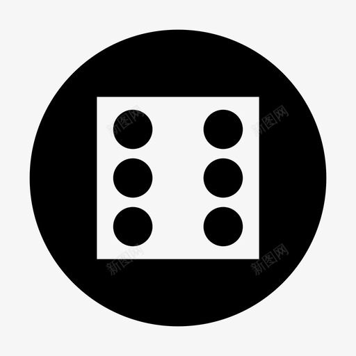 骰子幸运数字图标svg_新图网 https://ixintu.com 六 幸运 数字 骰子 骰子圈