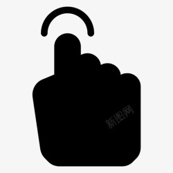 用户界面点击手点击开发图标高清图片